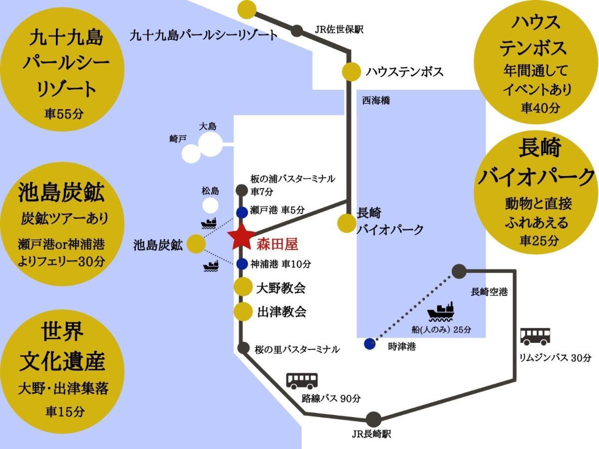 Yukinoura Guest House Moritaya Saikai Exterior foto
